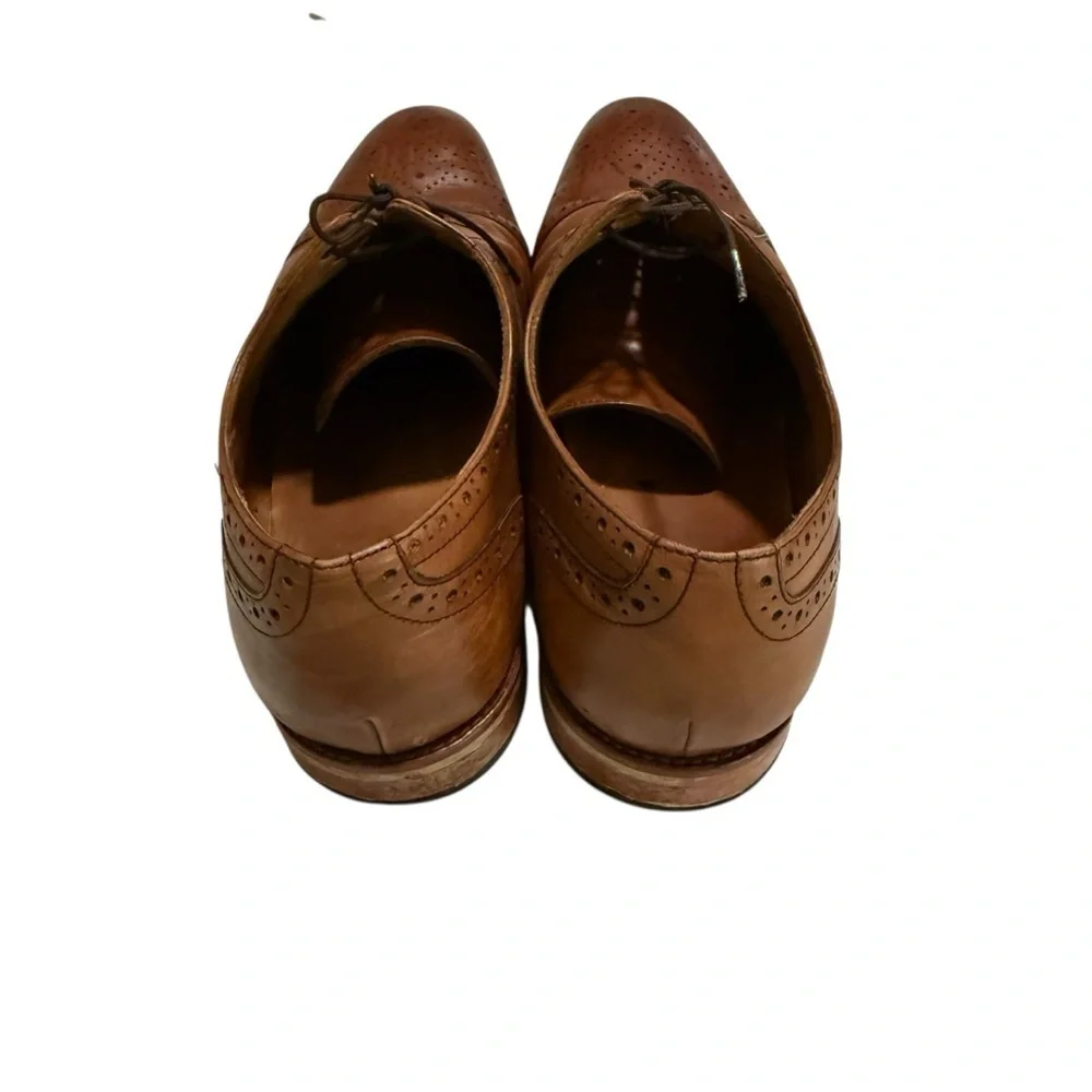 Warfield & Grand Men’s Oxford Dress Shoes Size US 13 Chestnut Leather Captoe